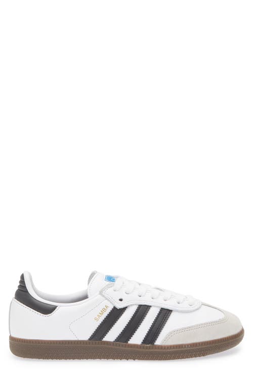 Shop Adidas Originals Adidas Samba Og Sneaker In White/indigo/cream White