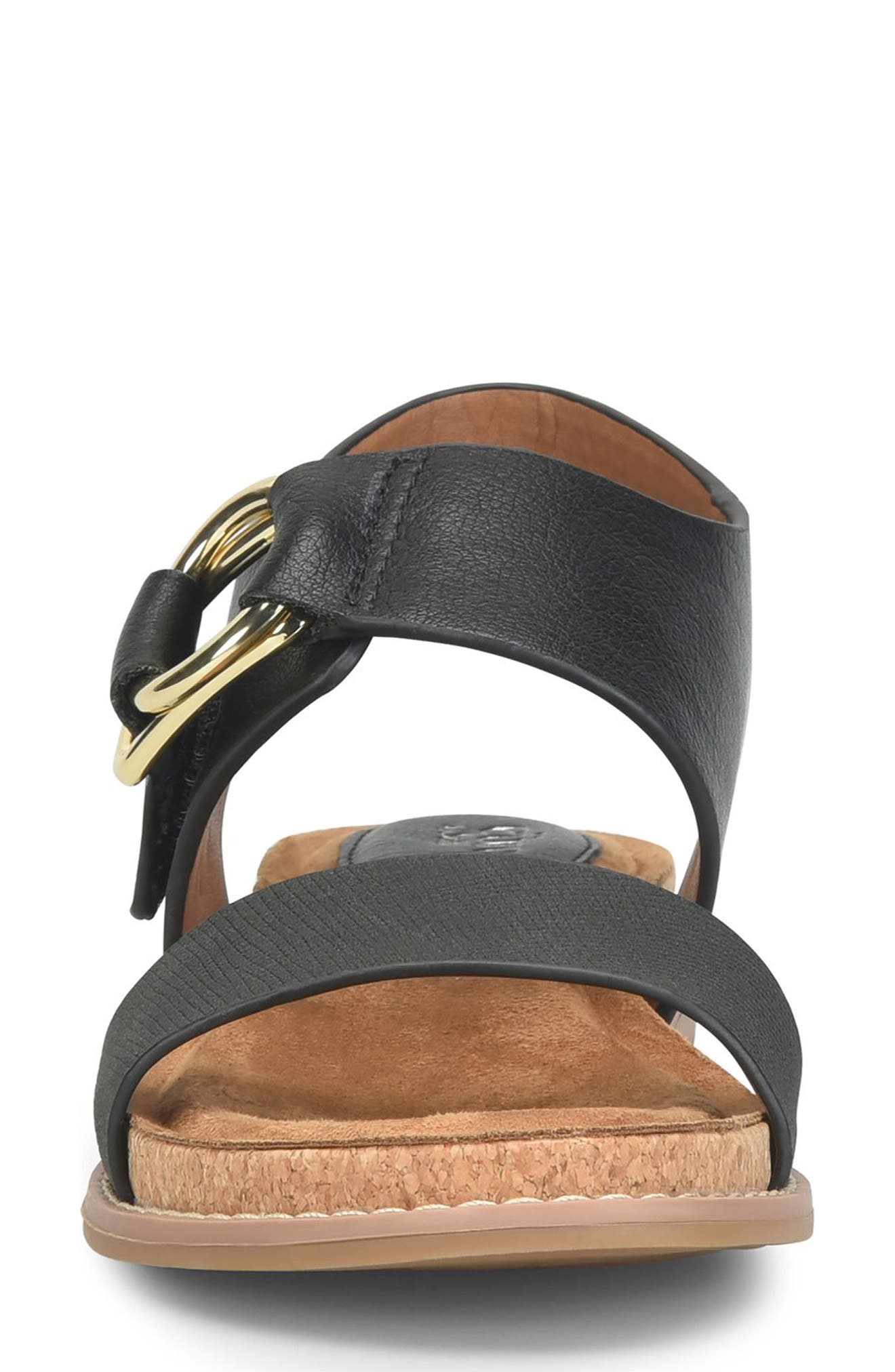 EUROSOFT Emmalyn Sandal, Alternate, color, Black