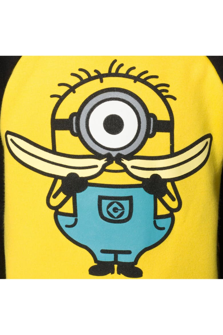 Minions Fleece Hoodie, Alternate, color, Minion Yellow Black