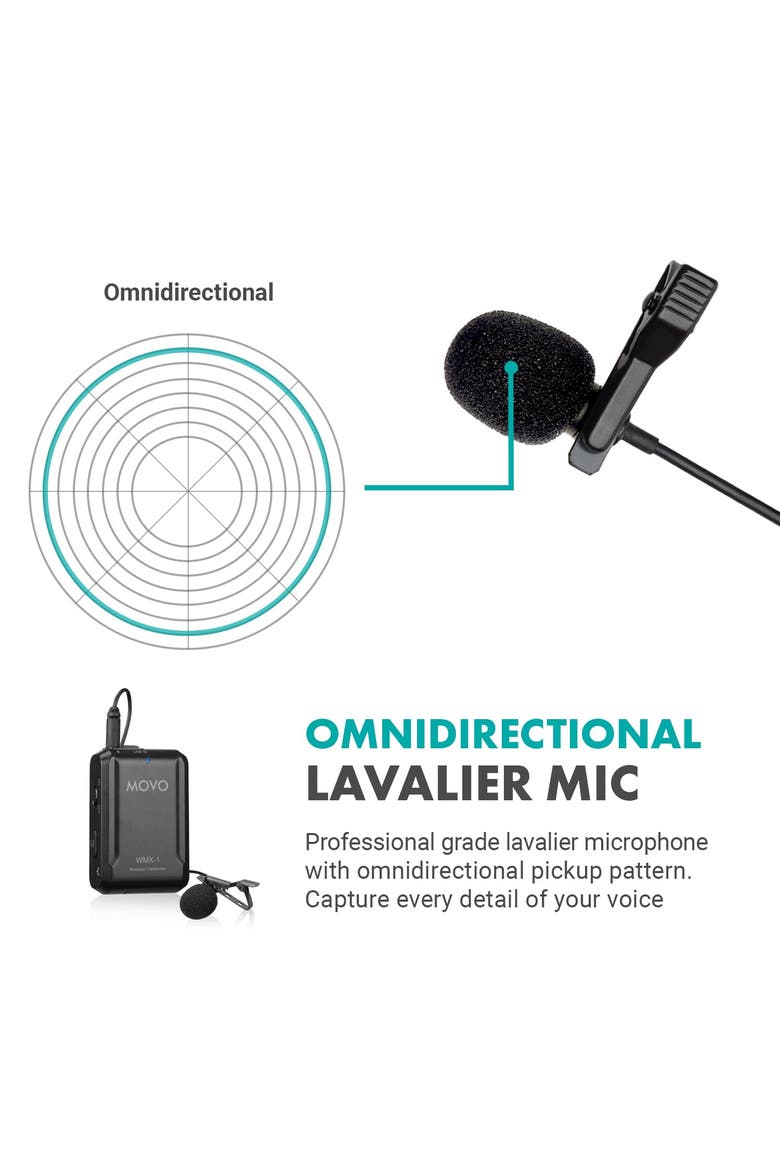 Wireless USB-C Microphone System for Android and iPhone 15 and Up, Alternate, color, Black