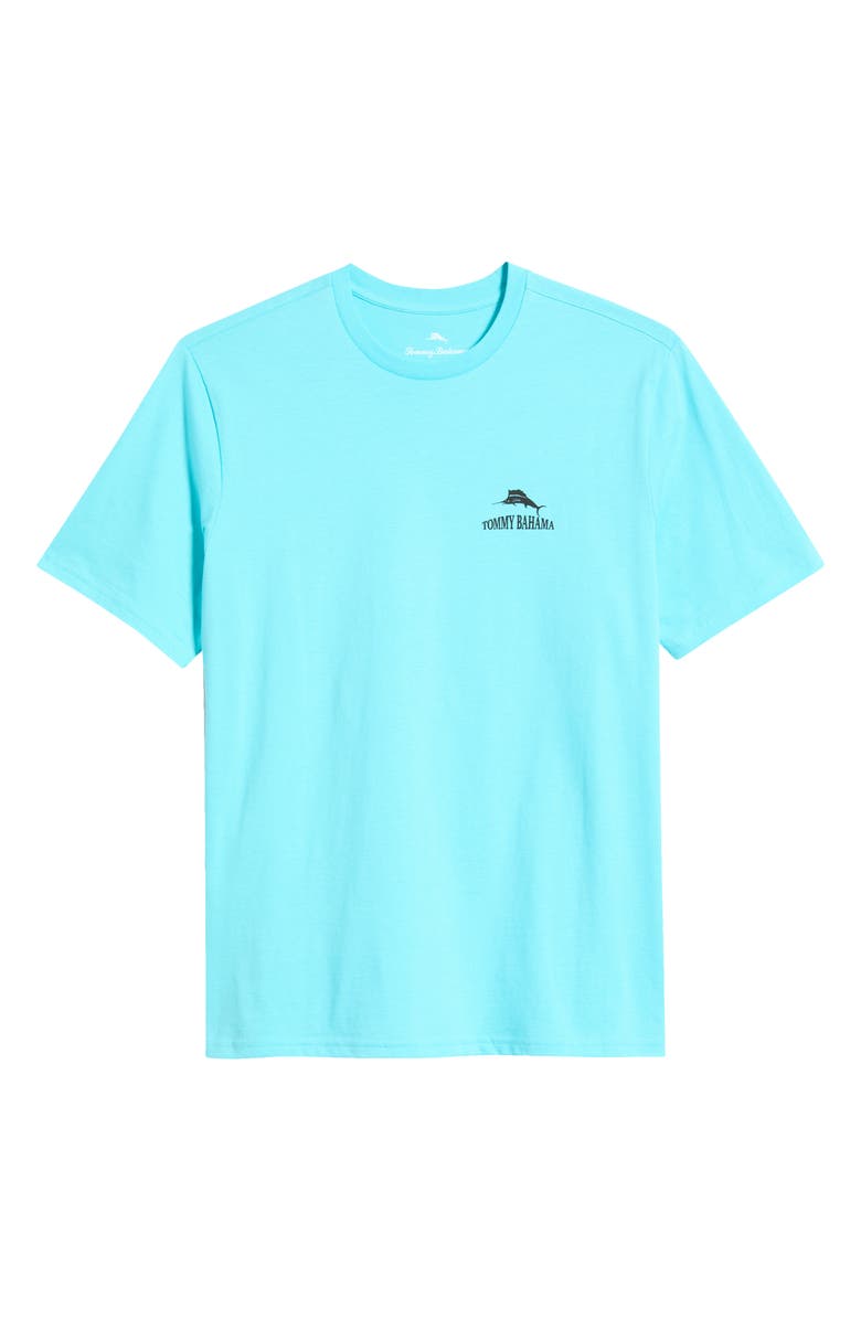 Tommy Bahama The Coast is Clear Cotton Graphic T-Shirt, Main, color, Blue Radiance