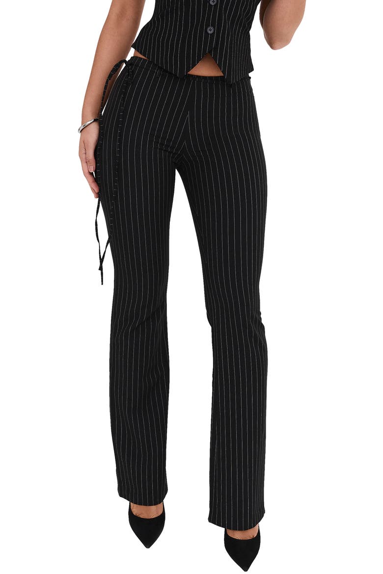 Low Rise Pants, Main, color, BLACK