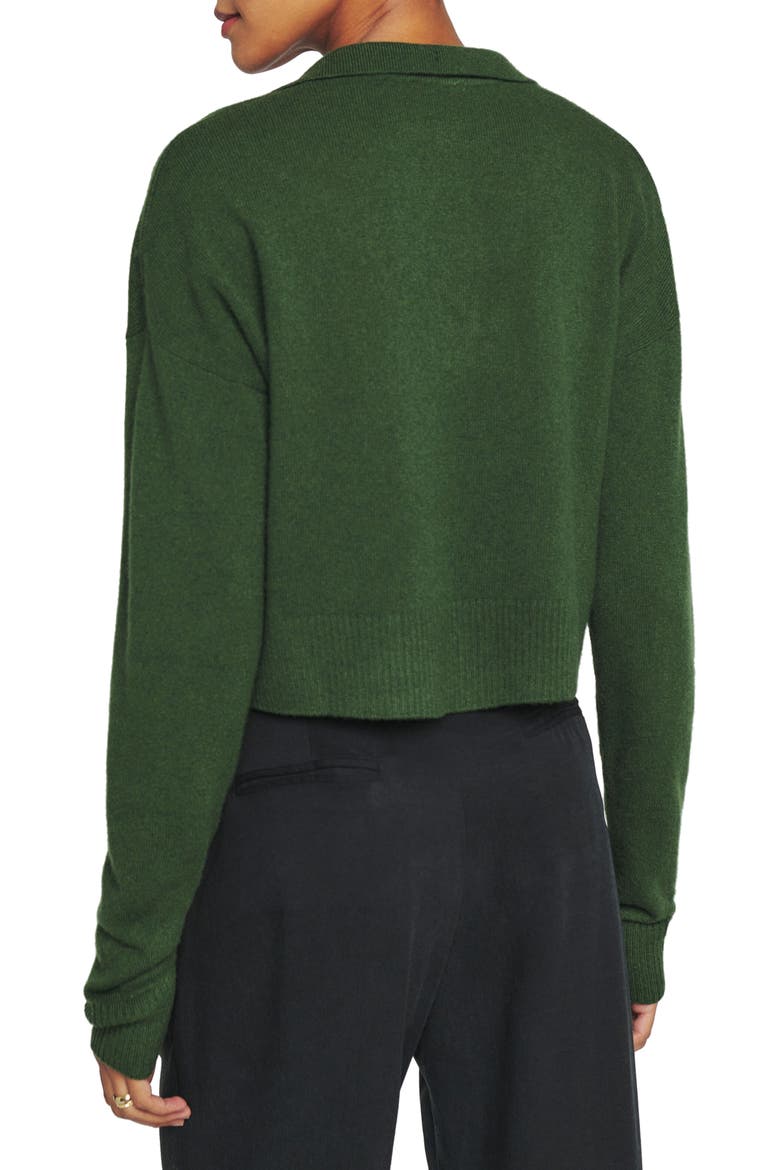 Cashmere Polo Sweater, Alternate, color, CEDAR