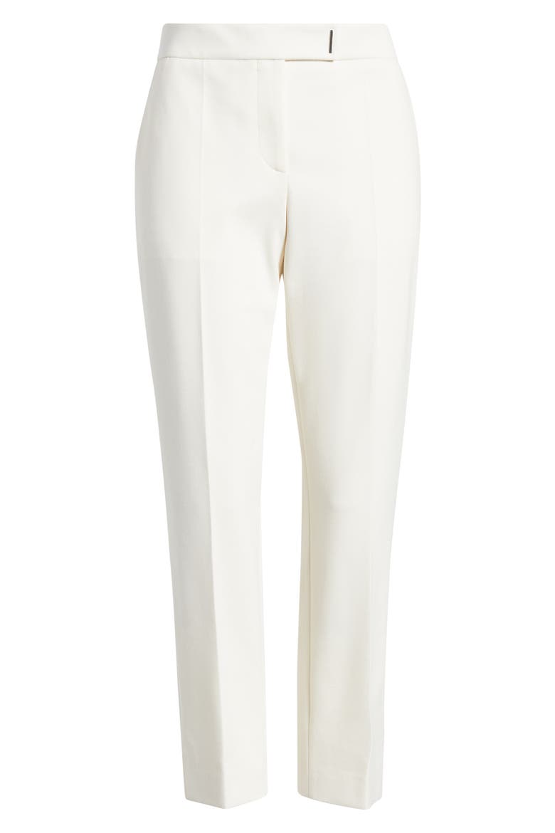 Tapria Crop Straight Leg Pants, Alternate, color, SOFT CREAM