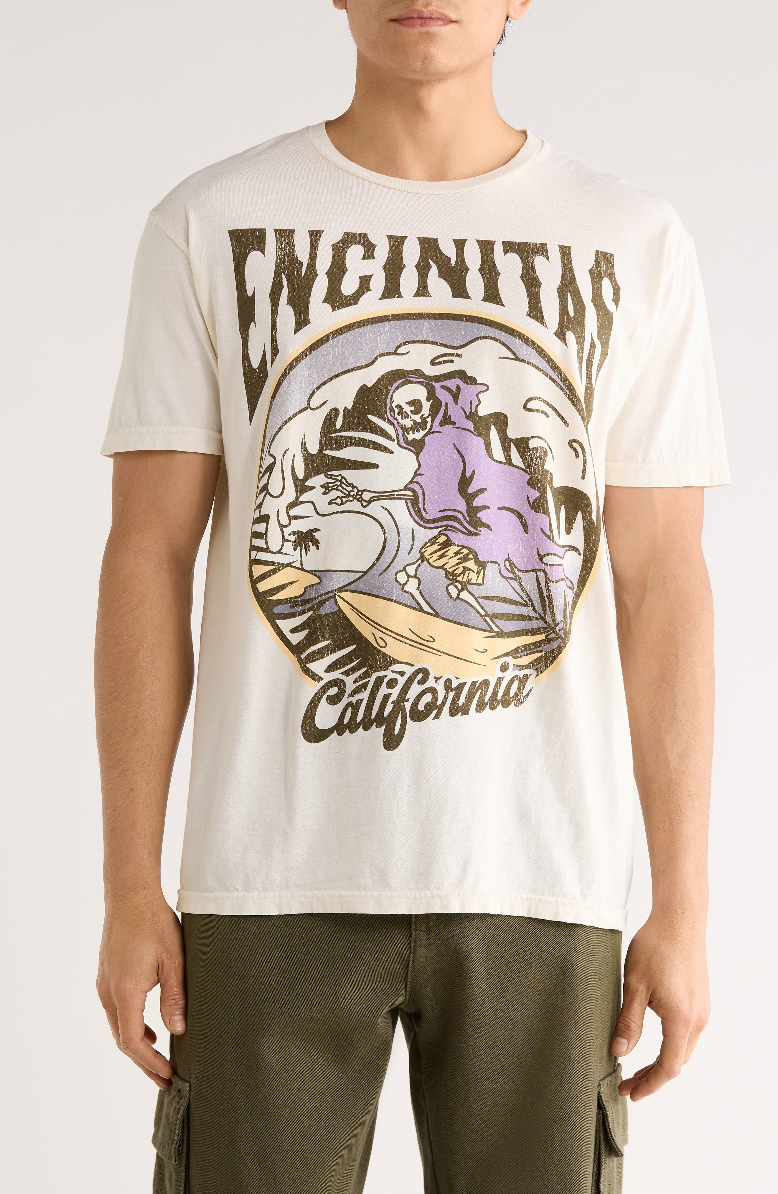 Goodie Two Sleeves Encinitas Surfer Graphic T-Shirt