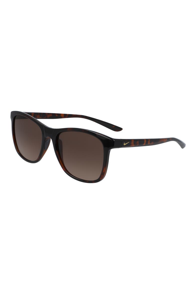 Passage 55mm Square Sunglasses, Alternate, color, TORTOISE/BROWN GRAD