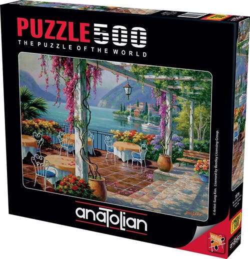 Anatolian Wisteria Terrace 500 piece Jigsaw Puzzle for Adults in Multicolor 