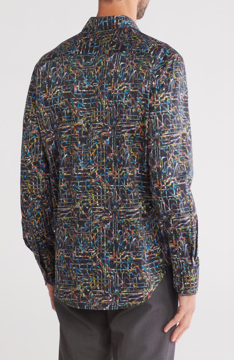 Robert Graham Maze Long Sleeve Cotton Button-Up Shirt, Alternate, color,