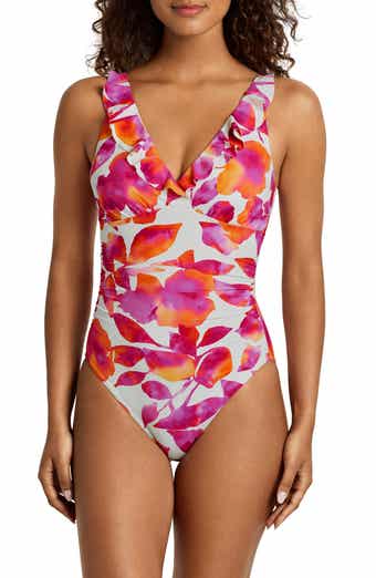 Ruffle Underwire One-Piece Swimsuit