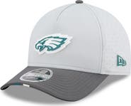 New Era Men's New Era  Gray/Graphite Philadelphia Eagles 2025 NFL Training Camp A-Frame 9FORTY Adjustable Hat