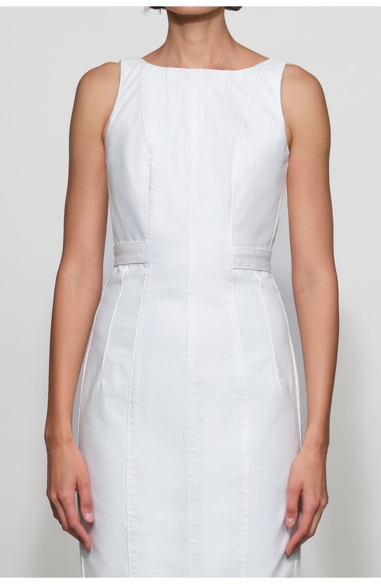 Et Ochs Farley Denim Midi Dress, Alternate, color, White