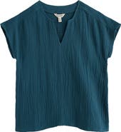 Seasalt Cornwall Landscape Organic Cotton Gauze Top