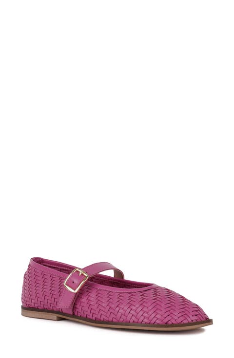 Nazuka Woven Mary Jane Ballet Flat (Women)