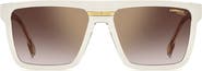 Carrera Eyewear Victory 58mm Rectangular Flat Top Sunglasses