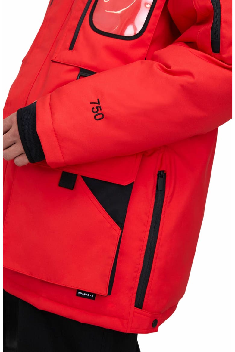 VOSTOK | Hooded Down Expedition Jacket, Alternate, color, Fiery Red