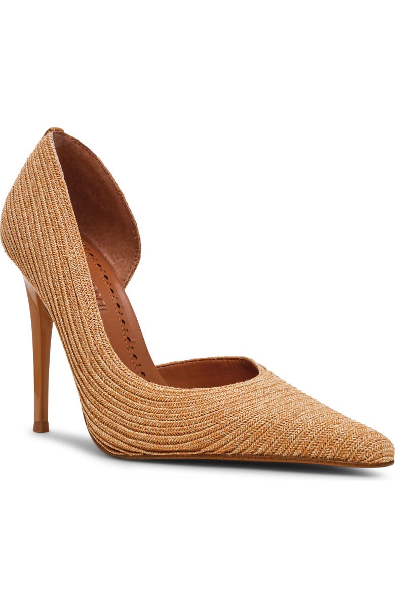 Steve Madden Elegant Raffia Half d'Orsay Pump, Main, color,