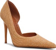 Steve Madden Elegant Raffia Half d'Orsay Pump
