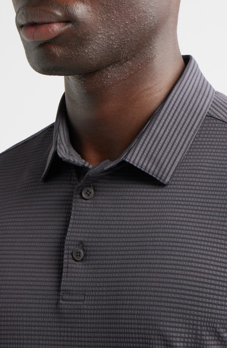Mizzen+Main Copa Pinstripe Polo, Alternate, color, Pewter