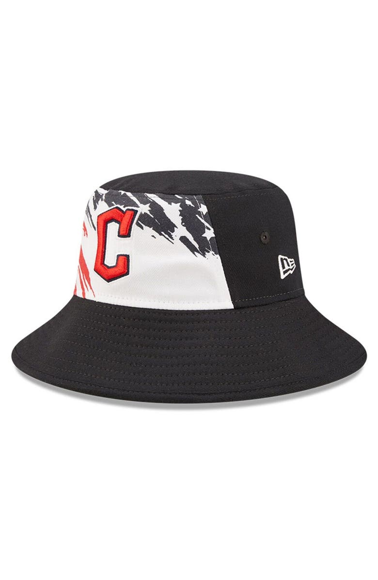 New Era Men's New Era Navy Cleveland Guardians 2022 4th of July Bucket Hat, Main, color, 