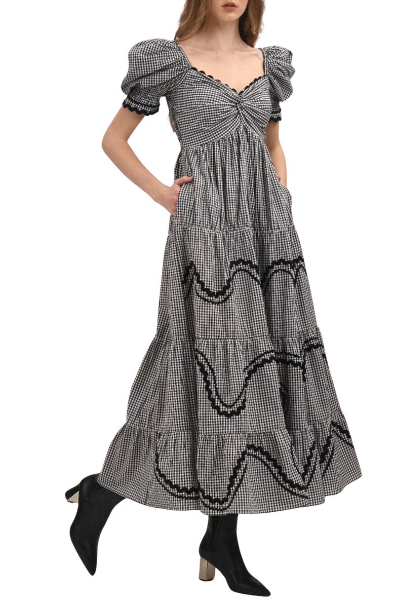 Celina Moon Ebony Maxi Dress, Main, color, Black