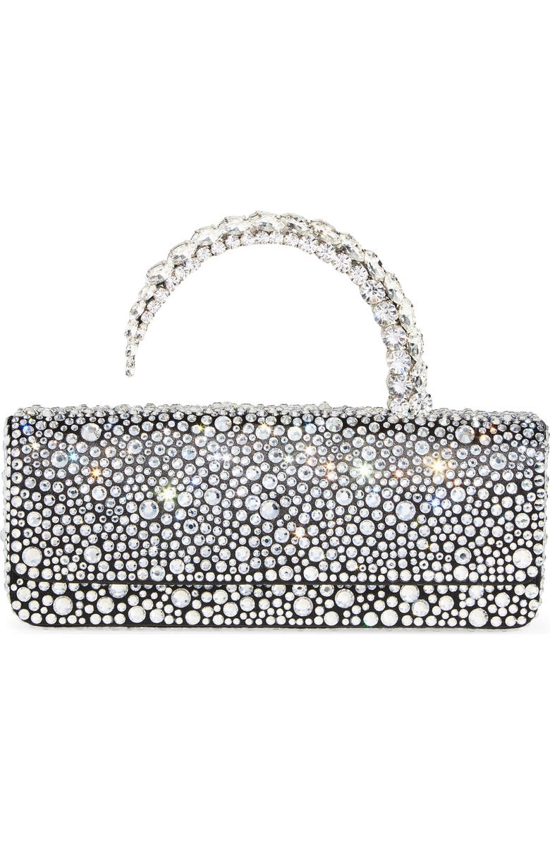 L’alingi Malika Crystal Embellished Jewel Handle Clutch, Main, color,