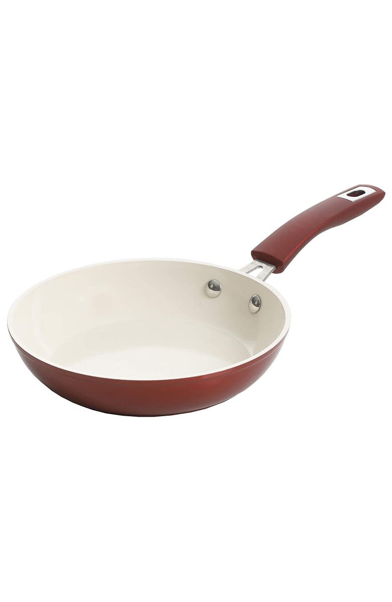 Kenmore Arlington 12 Piece Aluminum Ceramic Coated Nonstick Cookware Set, Alternate, color, Red