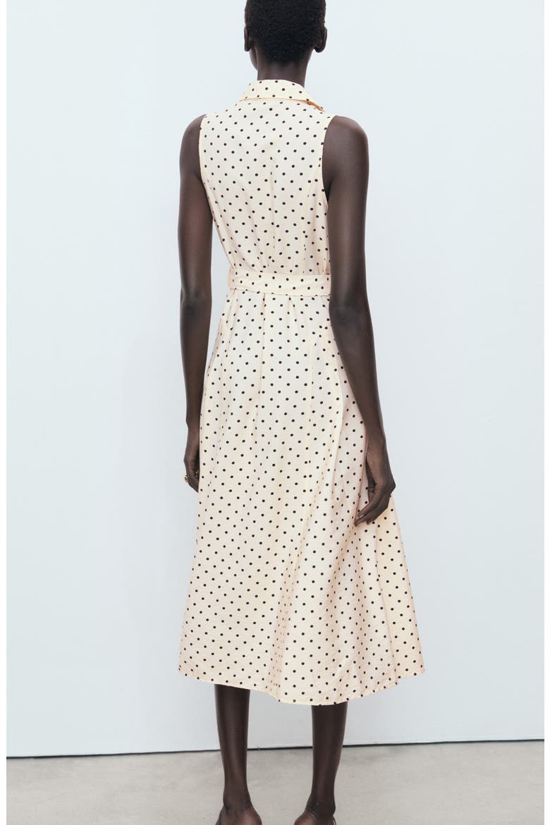 Polka Dot Shirtdress, Alternate, color, ECRU
