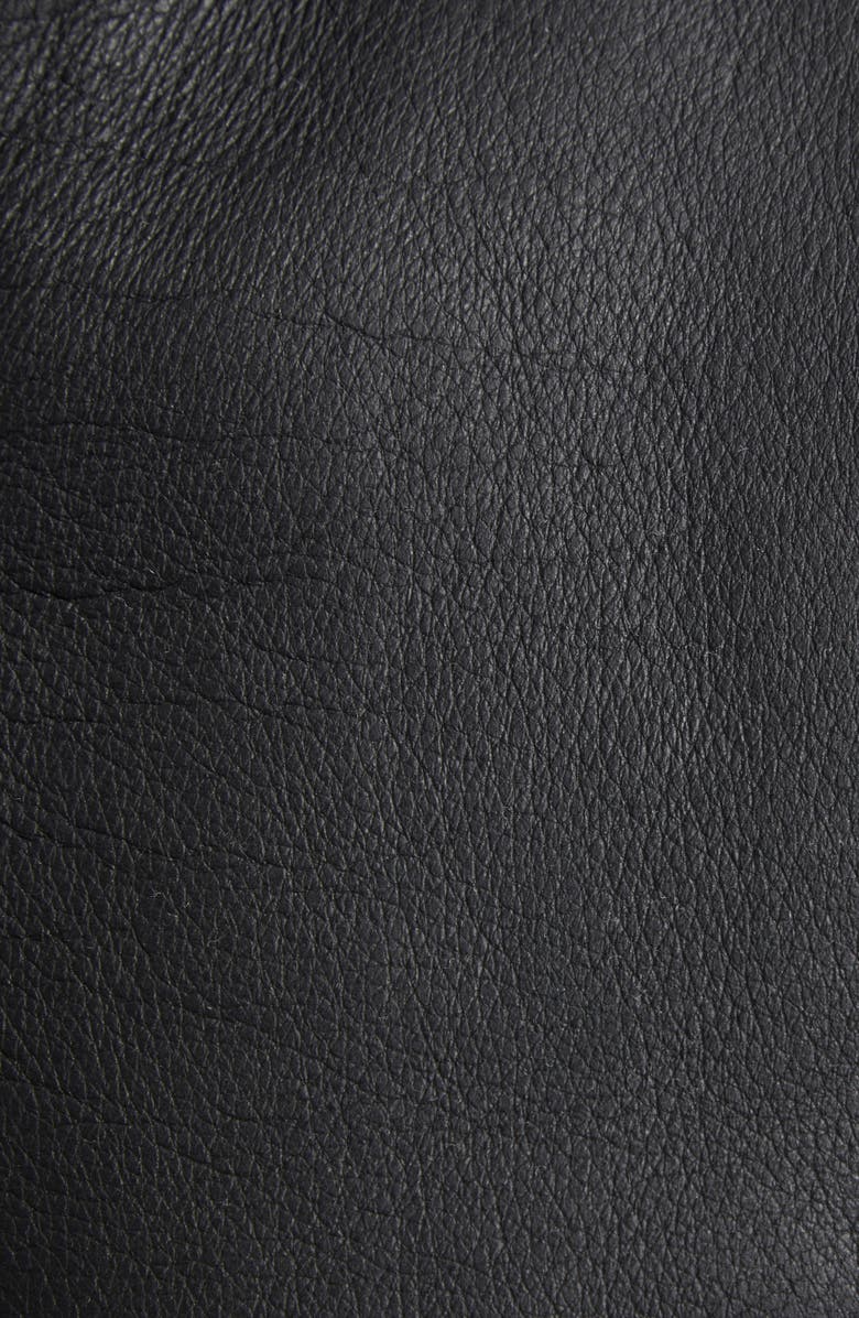 Rick Owens Jumbo Luke Stooges Leather & Genuine Shearling Jacket, Alternate, color, 