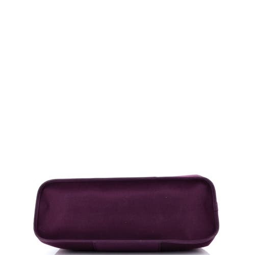 Pre-owned Hermes Hermes Cabag Elan Toile And Leather 39 In Purple