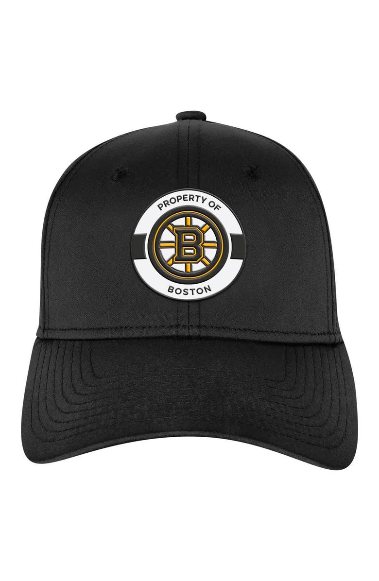 FANATICS Youth Fanatics Black Boston Bruins Authentic Pro Training Camp Stretch Fit Hat, Alternate, color, Black