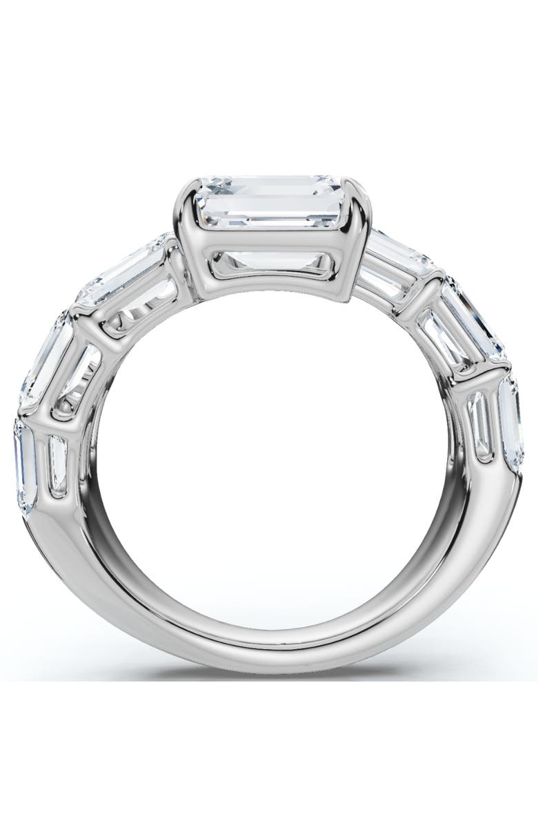 Bliss Diamond 6 1/2Ct Emerald Cut Diamond Ring Gold Women's Right Hand Anniversary Band, Alternate, color, 14K White Gold
