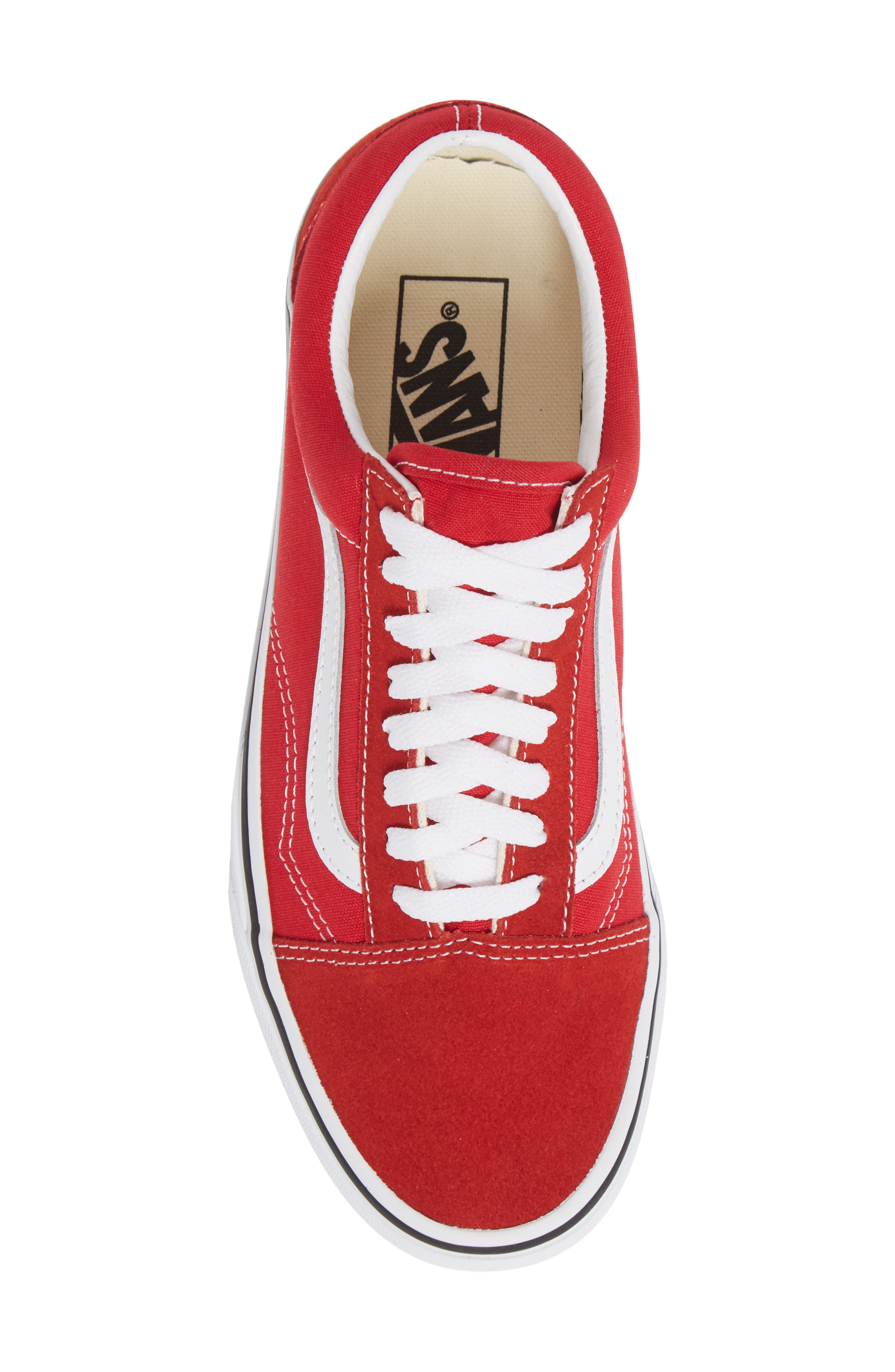 Vans Old Skool Sneaker, Alternate, color, Racing Red/ White/ White