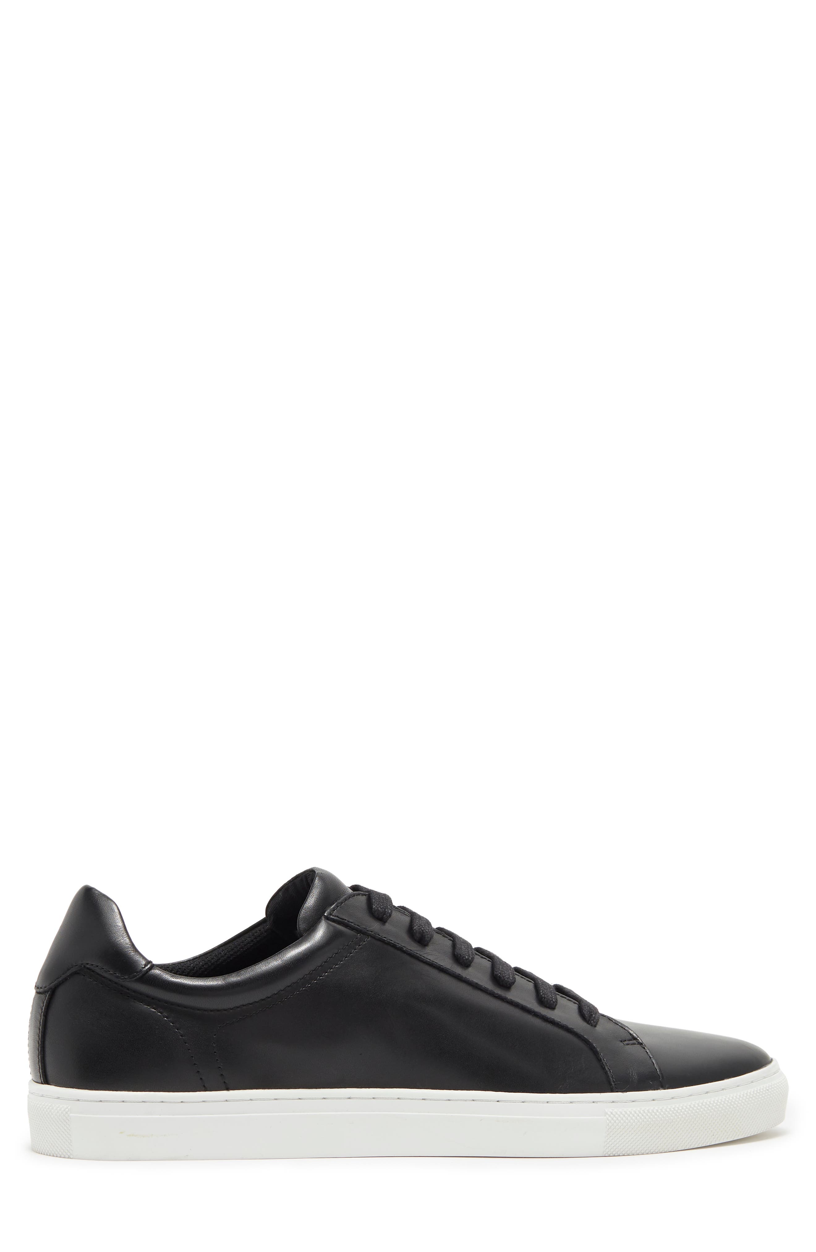 WINTHROP Clay Leather Sneaker, Alternate, color, Black