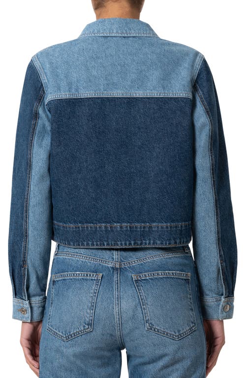 MAVI JEANS MAVI JEANS TWO-TONE DENIM TRUCKER JACKET