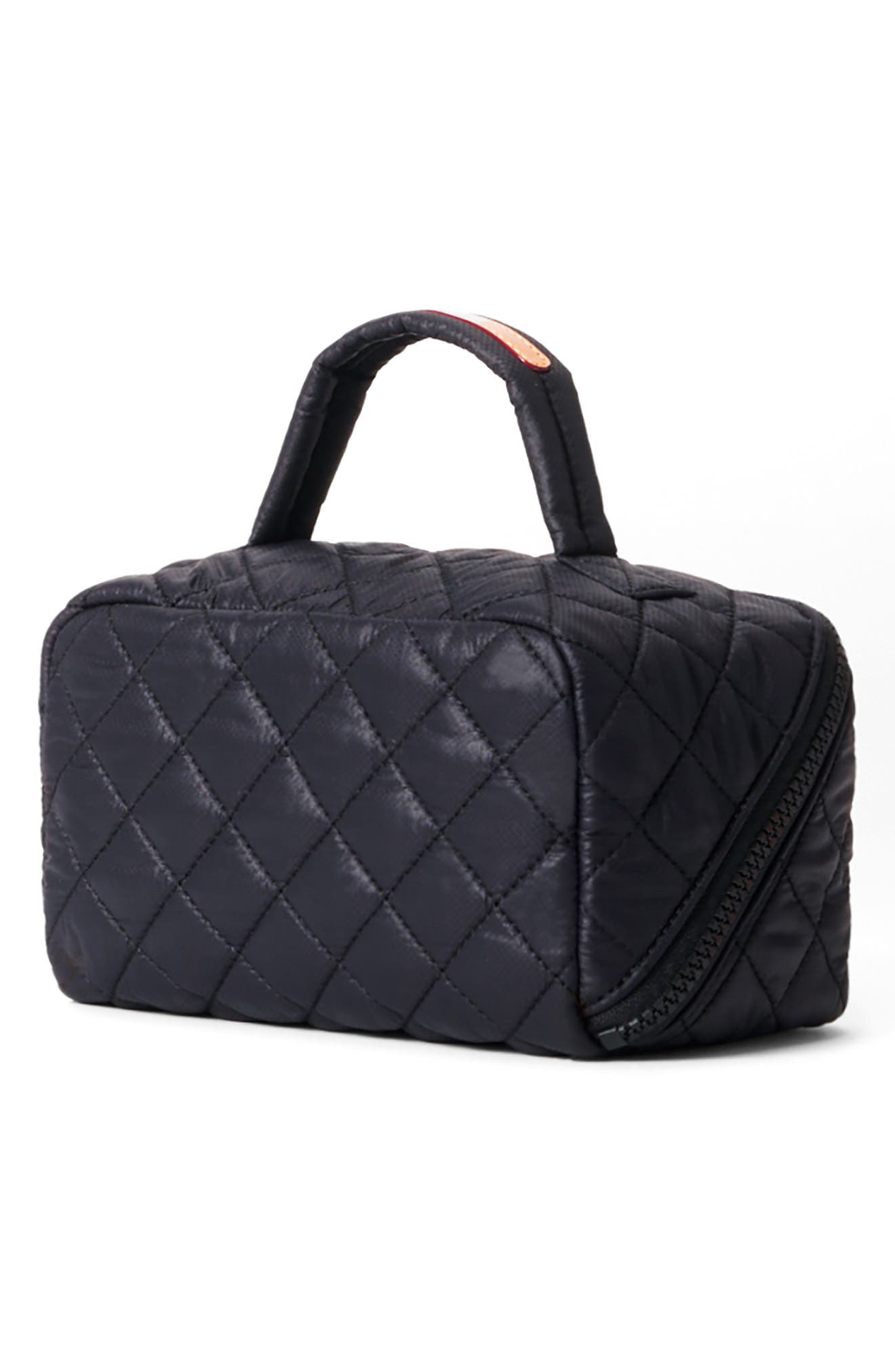 Accordion Cosmetics Case, Alternate, color, BLACK
