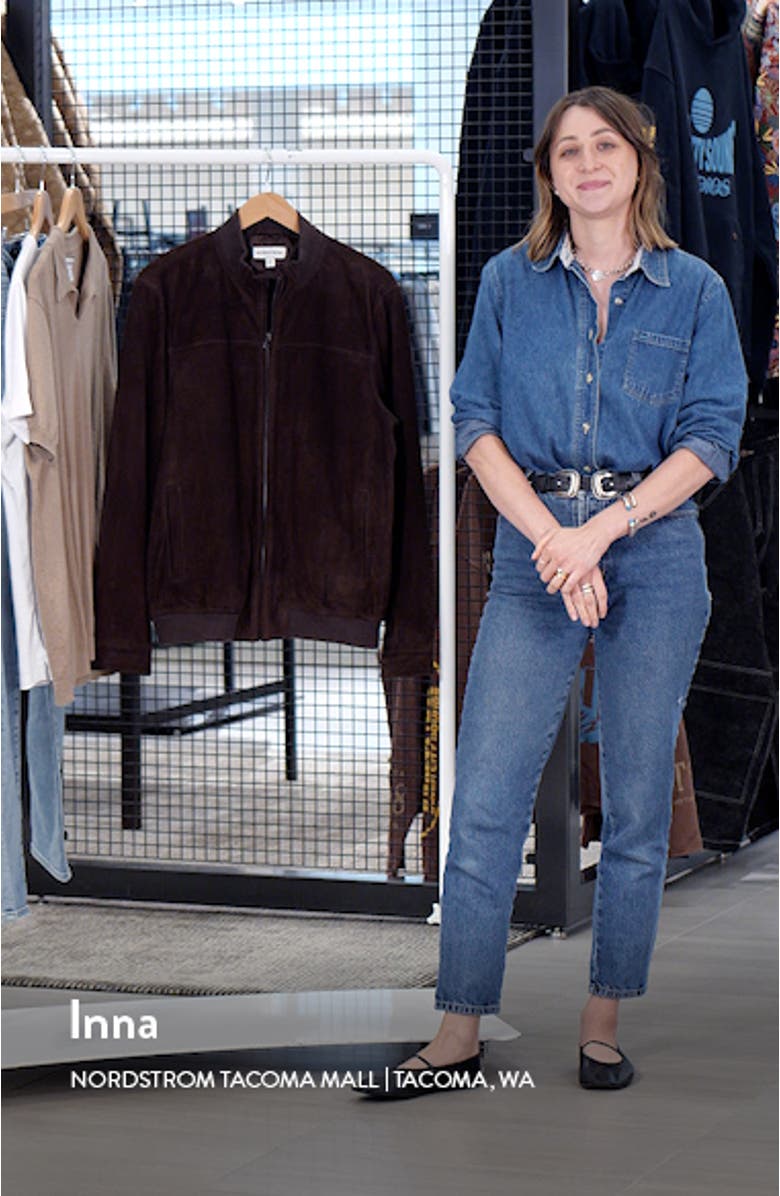 Suede Bomber Jacket, sales video thumbnail