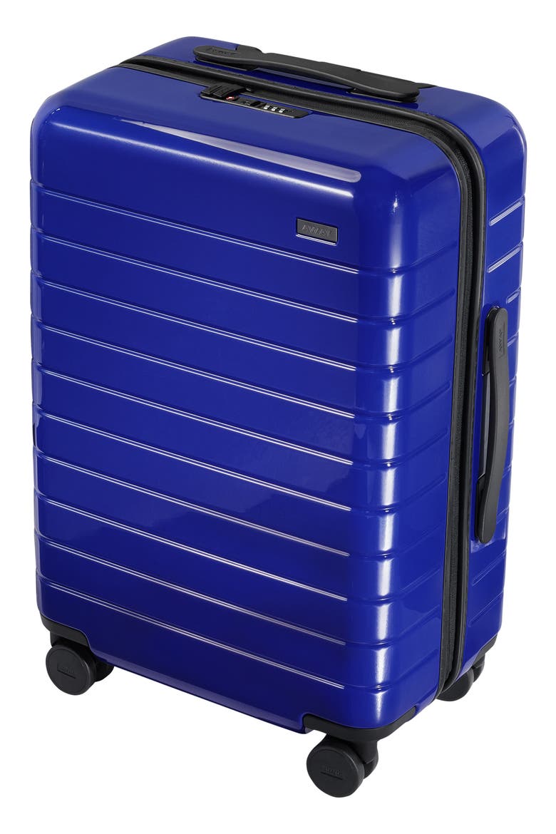The Bigger Carry-On Suitcase (Nordstrom Exclusive), Alternate, color, WAVE BLUE
