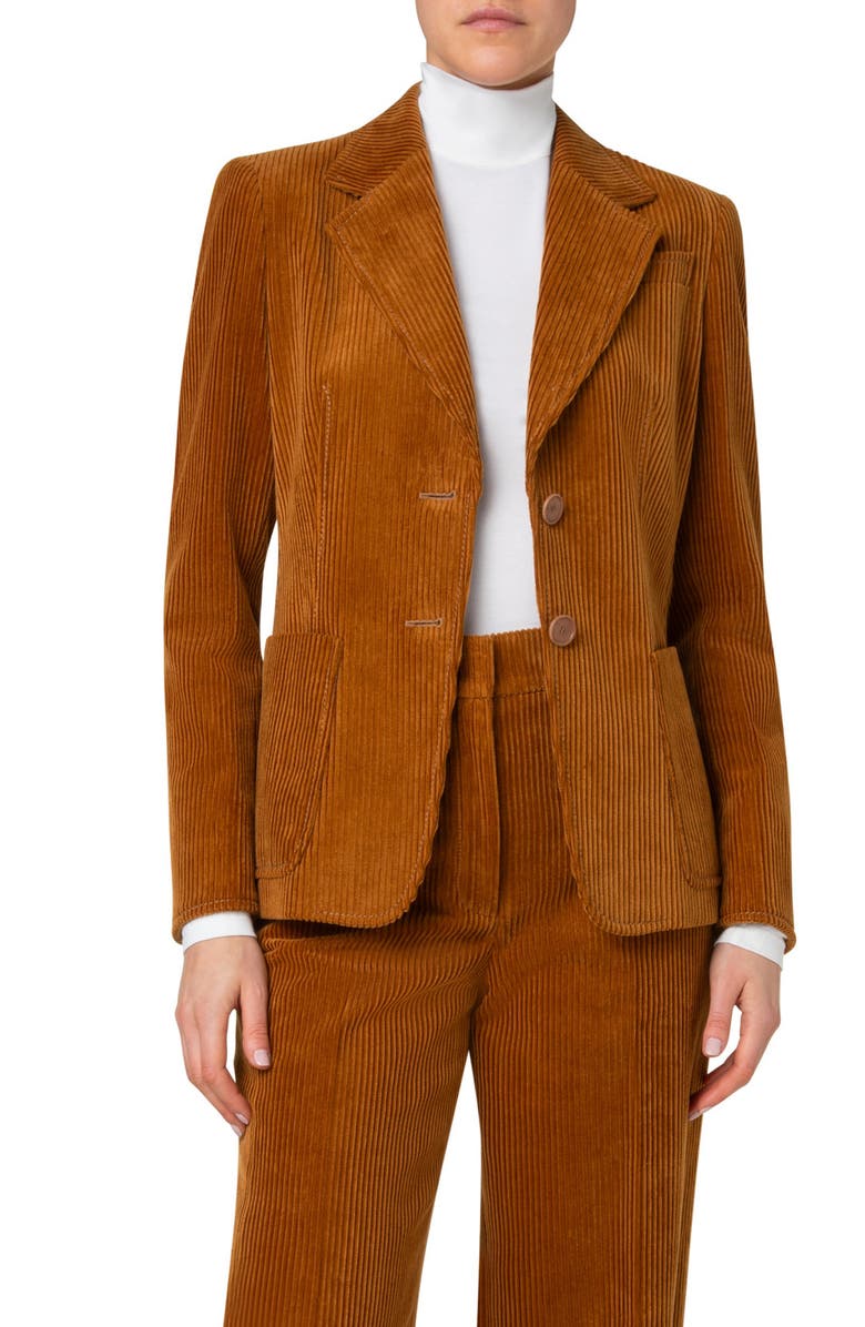 Akris punto Corduroy Jacket, Main, color, 