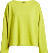 Eileen Fisher Bateau Neck Boxy Top