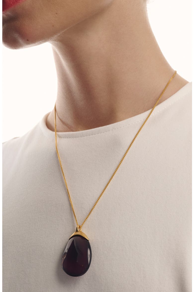 Pia Pendant Necklace, Alternate, color, GOLD TONE / BURGUNDY