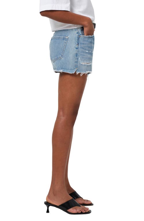 Citizen Of Humanity Citizens Of Humanity Marlow High Waist Denim Cutoff Shorts In Seltzer