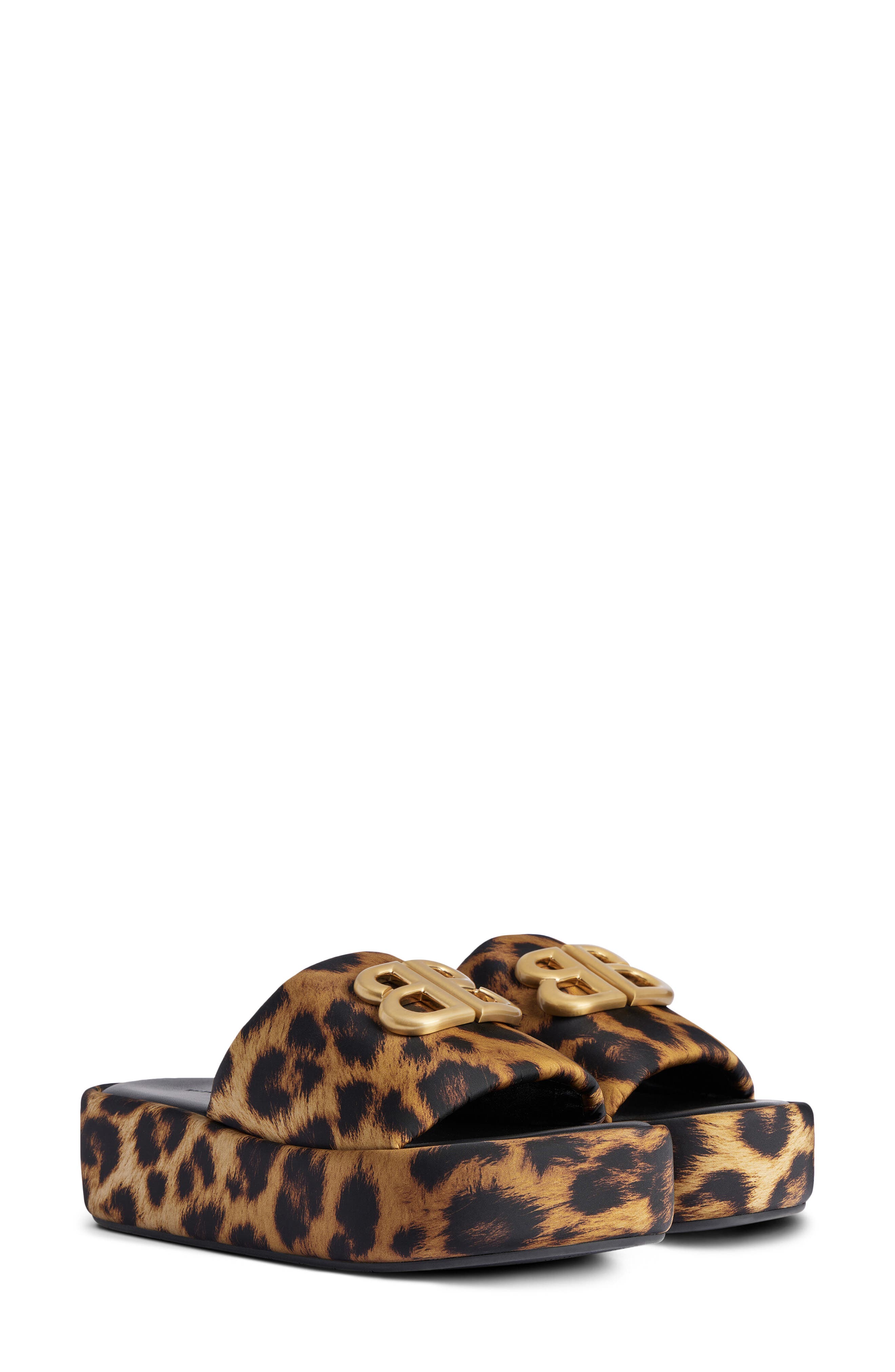 Balenciaga Rise Platform Slide Sandal, Main, color, 