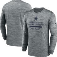 Nike Men's Nike Gray Dallas Cowboys Sideline Velocity Performance Long Sleeve T-Shirt