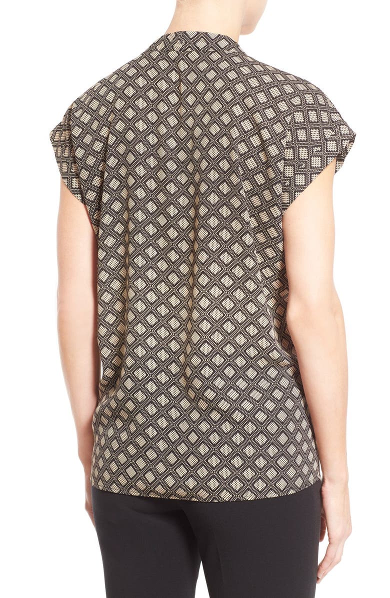 Pleione Cuffed Sleeve V-Neck Top, Alternate, color, 