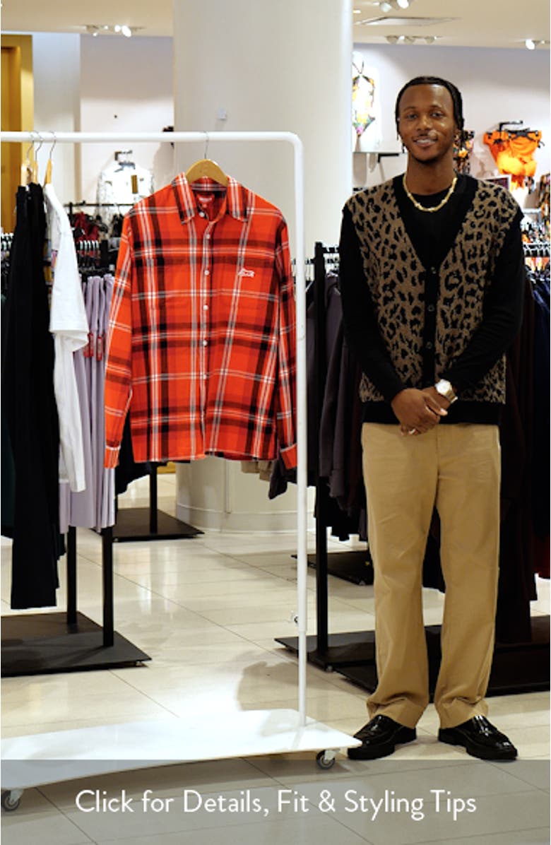 Jack Plaid Cotton Graphic Button-Up Shirt, sales video thumbnail