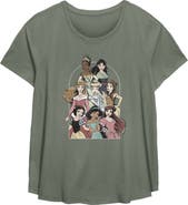 Disney Women's Disney Frame Princesses  Graphic T-Shirt