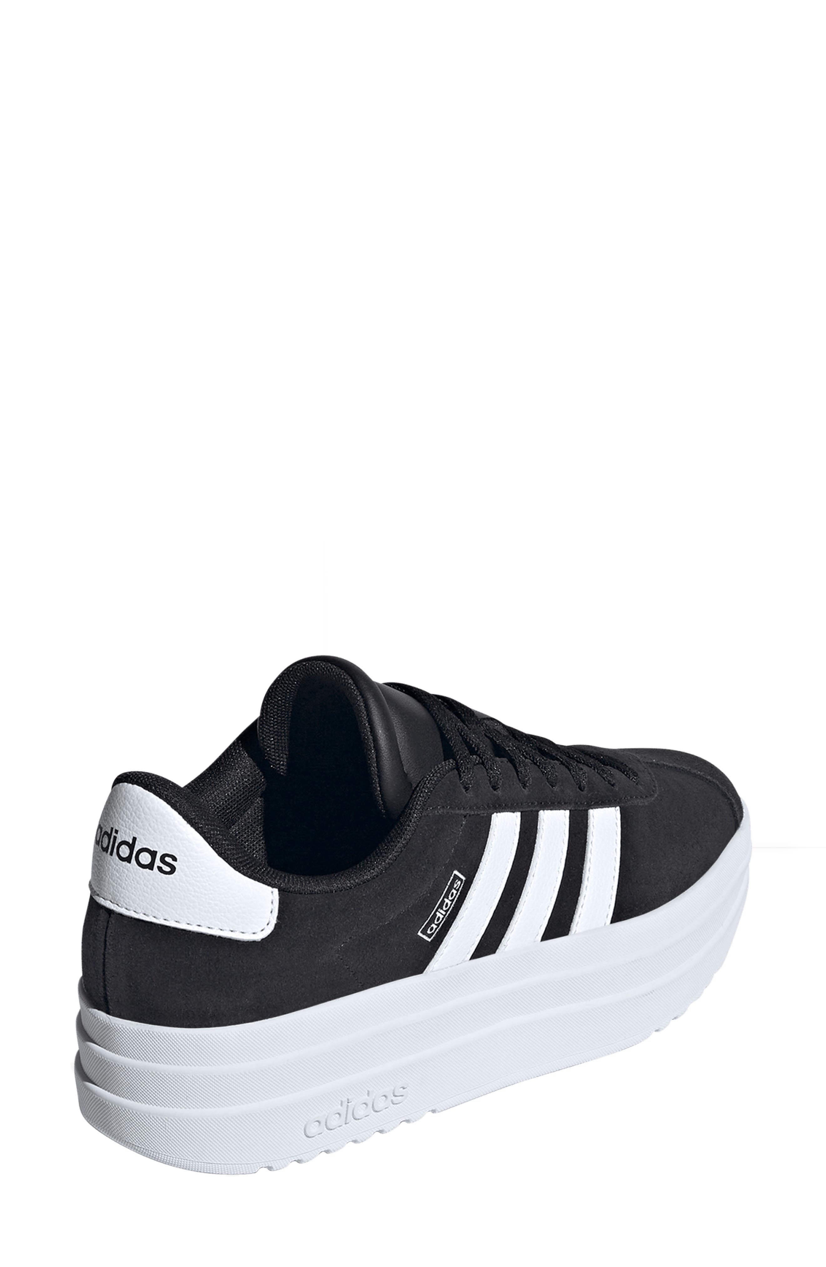 adidas Kids' VL Court Bold Lifestyle Sneaker, Alternate, color, Cblack/Ftw