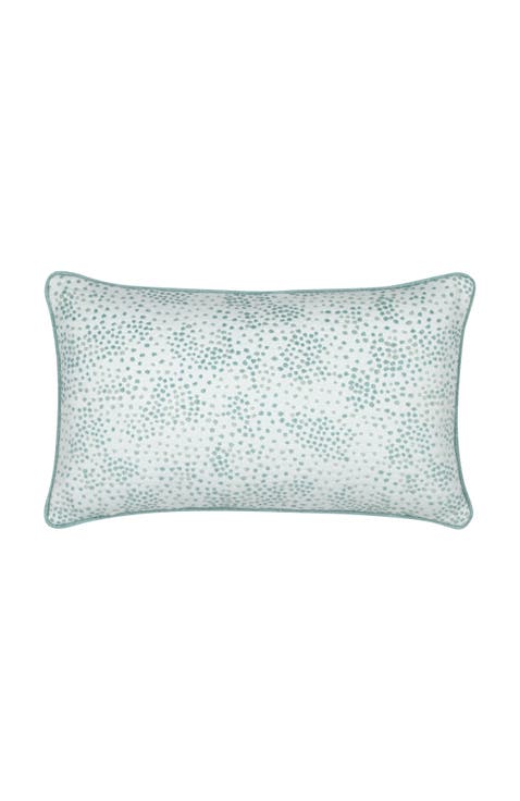 Speckle Surf with Chenille Dots Indoor & Outdoor Woven Accent Pillow