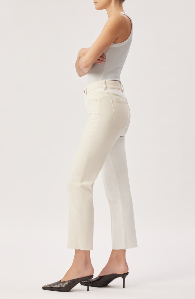 DL1961 Patti Frayed High Waist Ankle Straight Leg Jeans, Alternate, color, 