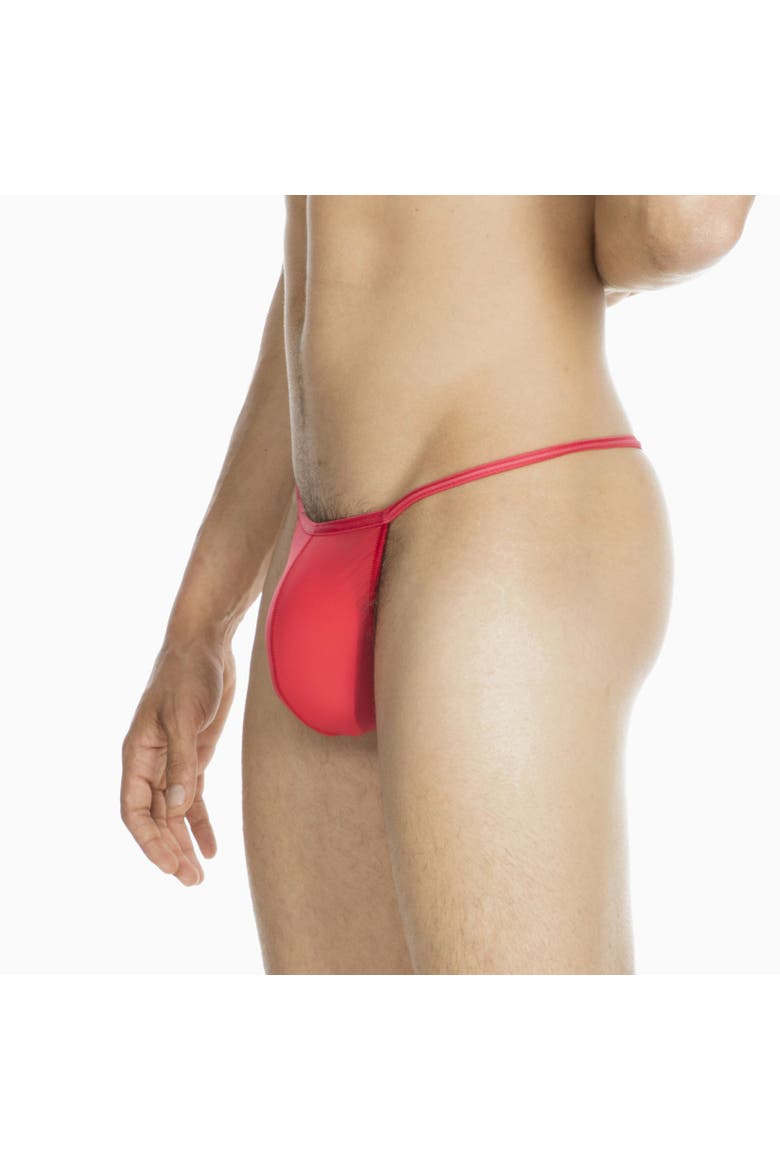 Plume G-string, Alternate, color, Red
